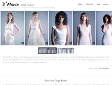 Tablet Screenshot of dmariecouture.com